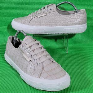 Superga 2750 Synt Crocodile Embossed Sneakers - Women's 9.5